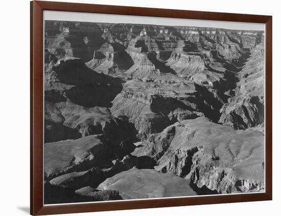 Canyon And Ravine "Grand Canyon National Park" Arizona 1933-1942-Ansel Adams-Framed Art Print