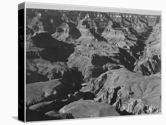 Canyon And Ravine "Grand Canyon National Park" Arizona 1933-1942-Ansel Adams-Stretched Canvas