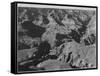 Canyon And Ravine "Grand Canyon National Park" Arizona 1933-1942-Ansel Adams-Framed Stretched Canvas