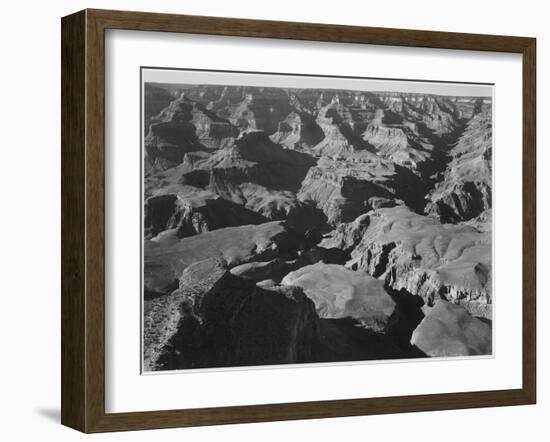 Canyon And Ravine "Grand Canyon National Park" Arizona 1933-1942-Ansel Adams-Framed Art Print