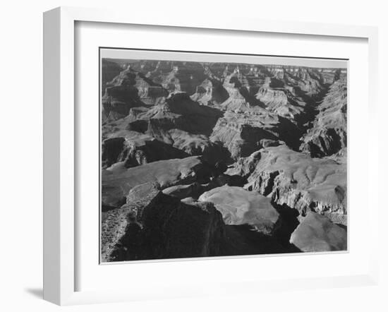 Canyon And Ravine "Grand Canyon National Park" Arizona 1933-1942-Ansel Adams-Framed Art Print