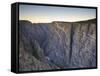 Canyon and Stratified Rock, Black Canyon of the Gunnison National Park, Colorado, USA-Michele Falzone-Framed Stretched Canvas