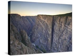 Canyon and Stratified Rock, Black Canyon of the Gunnison National Park, Colorado, USA-Michele Falzone-Stretched Canvas