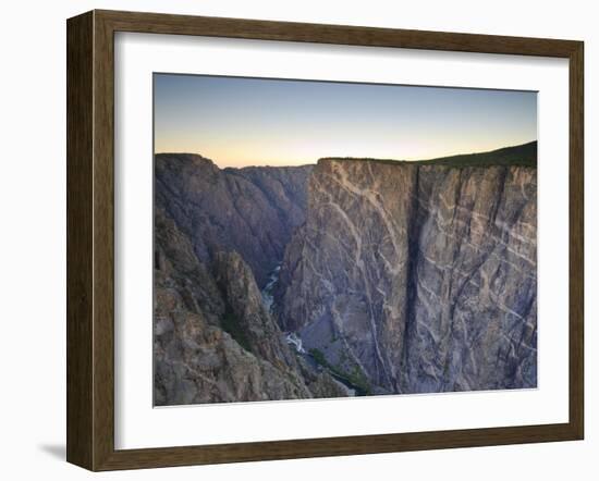 Canyon and Stratified Rock, Black Canyon of the Gunnison National Park, Colorado, USA-Michele Falzone-Framed Photographic Print