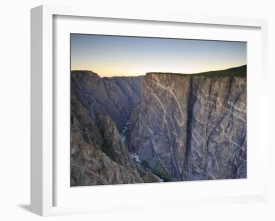 Canyon and Stratified Rock, Black Canyon of the Gunnison National Park, Colorado, USA-Michele Falzone-Framed Photographic Print