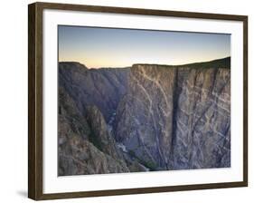 Canyon and Stratified Rock, Black Canyon of the Gunnison National Park, Colorado, USA-Michele Falzone-Framed Photographic Print