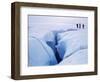 Canyon Cut by Meltwater Stream, on Icecap Above Disko Bay on the West Coast, Polar Regions-Tony Waltham-Framed Photographic Print