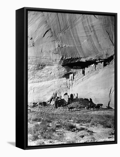 Canyon de Chelly Cliff Dwellings-null-Framed Stretched Canvas