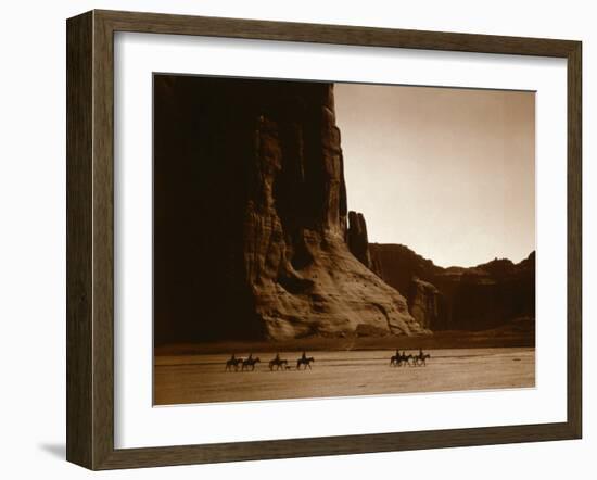 Canyon de Chelly, Navajo-Edward S^ Curtis-Framed Photo