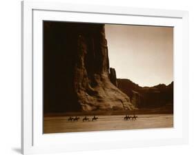 Canyon de Chelly, Navajo-Edward S^ Curtis-Framed Photo