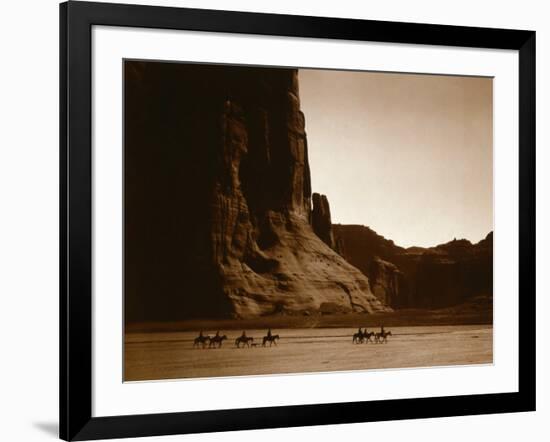 Canyon de Chelly, Navajo-Edward S^ Curtis-Framed Photo