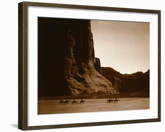 Canyon de Chelly, Navajo-Edward S^ Curtis-Framed Photo