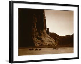 Canyon de Chelly, Navajo-Edward S^ Curtis-Framed Photo