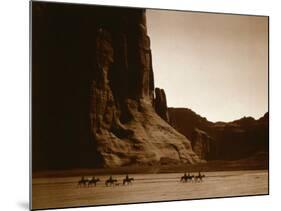 Canyon de Chelly, Navajo-Edward S^ Curtis-Mounted Photo