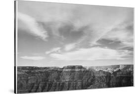 Canyon Edge Low Horizon Clouded Sky "Grand Canyon National Park" Arizona. 1933-1942-Ansel Adams-Stretched Canvas