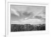 Canyon Edge Low Horizon Clouded Sky "Grand Canyon National Park" Arizona. 1933-1942-Ansel Adams-Framed Premium Giclee Print