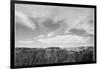 Canyon Edge Low Horizon Clouded Sky "Grand Canyon National Park" Arizona. 1933-1942-Ansel Adams-Framed Art Print