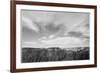 Canyon Edge Low Horizon Clouded Sky "Grand Canyon National Park" Arizona. 1933-1942-Ansel Adams-Framed Art Print