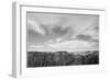 Canyon Edge Low Horizon Clouded Sky "Grand Canyon National Park" Arizona. 1933-1942-Ansel Adams-Framed Art Print