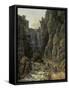 Canyon in Saxon Switzerland , 1820-Johan Christian Clausen Dahl-Framed Stretched Canvas