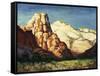 Canyon Landscape-Franz Arthur Bischoff-Framed Stretched Canvas