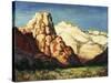Canyon Landscape-Franz Arthur Bischoff-Stretched Canvas