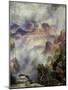 Canyon Mists: Zoroaster Peak, Grand Canyon-Thomas Moran-Mounted Giclee Print