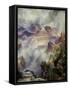 Canyon Mists: Zoroaster Peak, Grand Canyon-Thomas Moran-Framed Stretched Canvas