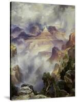 Canyon Mists: Zoroaster Peak, Grand Canyon-Thomas Moran-Stretched Canvas