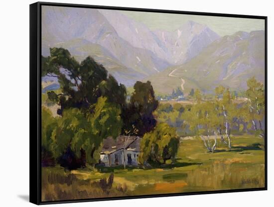 Canyon Near Ojai-Elmer Wachtel-Framed Stretched Canvas