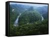 Canyon of the Russel Fork, River Breaks Interstate State Park, Virginia, USA-Charles Gurche-Framed Stretched Canvas