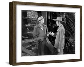 Canyon Passage, Lloyd Bridges, Dana Andrews, 1946-null-Framed Photo