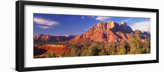 Canyon Surrounded with Forest, Escalante Canyon, Zion National Park, Washington County, Utah, USA-null-Framed Photographic Print