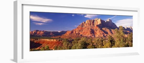 Canyon Surrounded with Forest, Escalante Canyon, Zion National Park, Washington County, Utah, USA-null-Framed Photographic Print