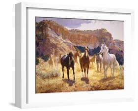 Canyon Trails-Claire Goldrick-Framed Art Print