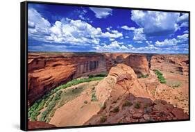 Canyon View, Canyon De Chelly-George Oze-Framed Stretched Canvas