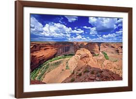 Canyon View, Canyon De Chelly-George Oze-Framed Photographic Print