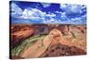 Canyon View, Canyon De Chelly-George Oze-Stretched Canvas