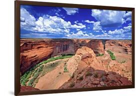 Canyon View, Canyon De Chelly-George Oze-Framed Photographic Print