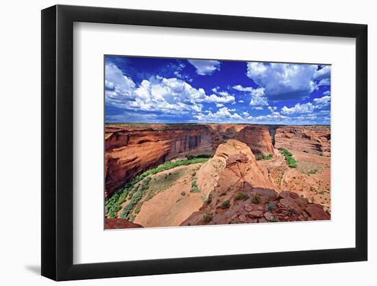 Canyon View, Canyon De Chelly-George Oze-Framed Photographic Print