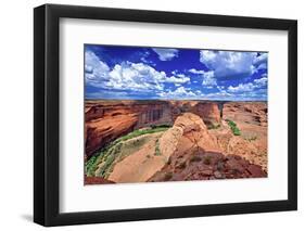 Canyon View, Canyon De Chelly-George Oze-Framed Photographic Print