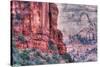 Canyon Walls, Zion National Park-Vincent James-Stretched Canvas