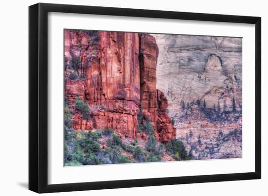 Canyon Walls, Zion National Park-Vincent James-Framed Photographic Print