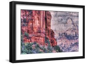 Canyon Walls, Zion National Park-Vincent James-Framed Photographic Print