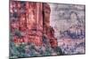 Canyon Walls, Zion National Park-Vincent James-Mounted Photographic Print