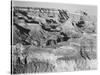 Canyon With Ravine Winding Through Center High Horizon "Grand Canyon NP" Arizona. 1933-1942-Ansel Adams-Stretched Canvas
