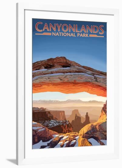 Canyonlands National Park, Utah - Arch-Lantern Press-Framed Art Print