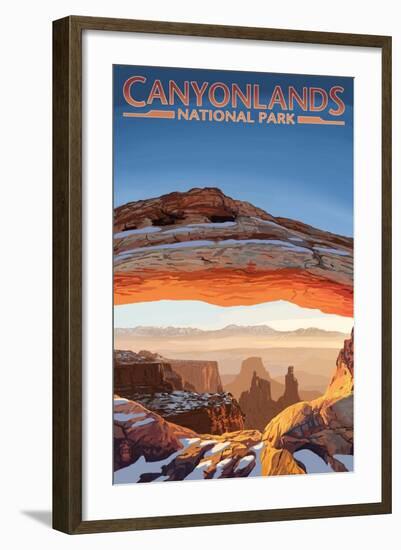 Canyonlands National Park, Utah - Arch-Lantern Press-Framed Art Print