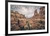 Canyonlands National Park, Utah - Cloudy Canyon View-Lantern Press-Framed Premium Giclee Print