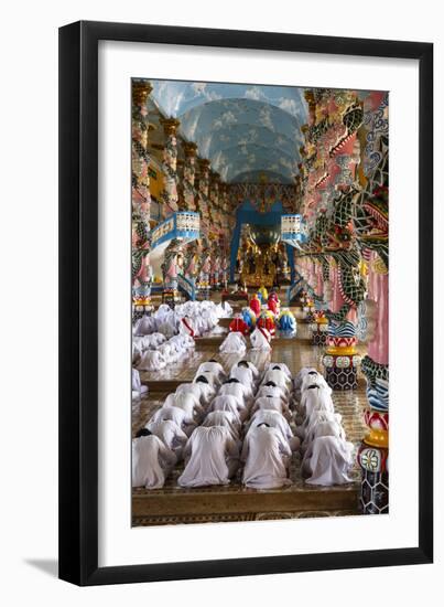 Cao Dai Temple, Tay Ninh, Vietnam, Indochina, Southeast Asia, Asia-Yadid Levy-Framed Photographic Print